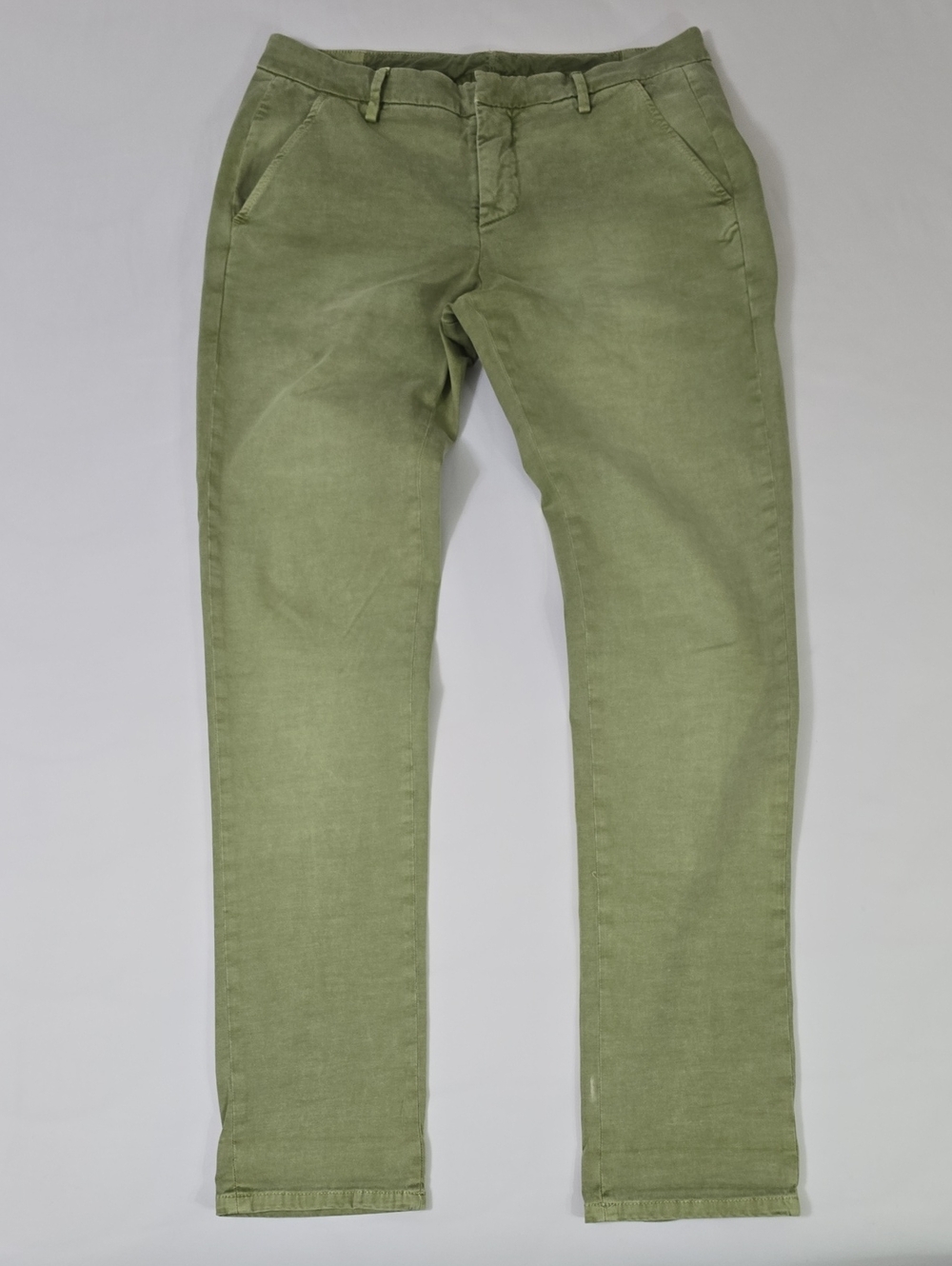Dondup Slim Straight Pants in Olive Green Men's Size 31